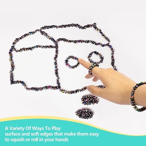 510pcs Ferrite Putty Fidget Toys, Magnetic Stones Fidget Toys Adults, Desk Fidgets Toys for Stress and Anxiety Relief and Kill Time, Novelty Adults Gifts Colorful thumbnail 4