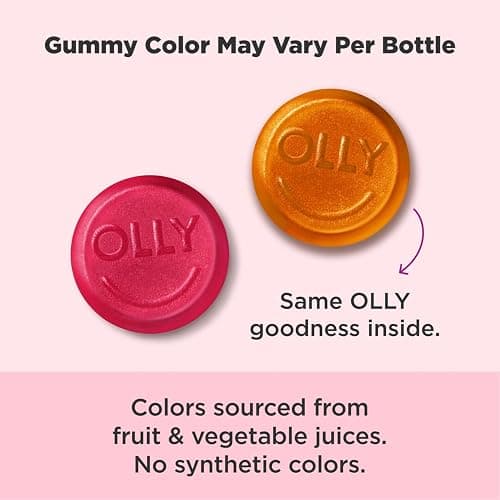 Olly, Gummy Undeniable Beauty Grapefruit Glam, 60 Count thumbnail 2