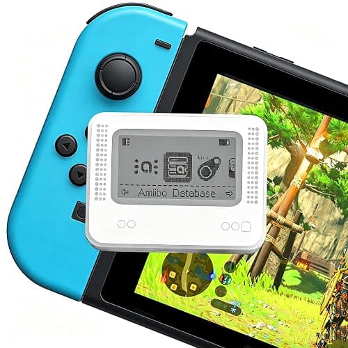 NFC Emulator Compatible with Switch, Wii U & 3DS, Game Data Writer with 4000+ Saves, 70+ Game Support, Unlimited Rewrites, 1.2" LCD, USB-C Charging, Portable Gift for Gamers - Image 1