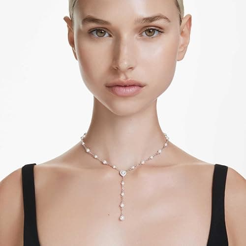 Swarovski Ariana Grande Collection, Clear Crystal & Pearls, Rhodium Finish, Necklaces, Earrings and Bracelets thumbnail 5