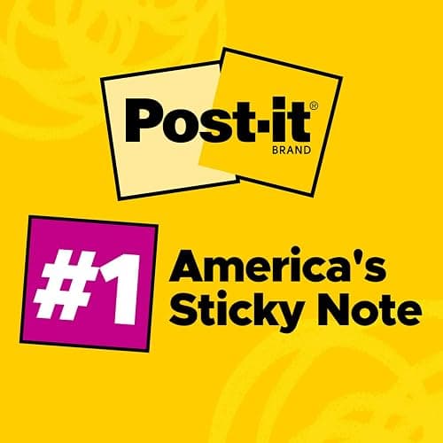 Post-it Notes, 3 x 3 in, The Iconic Canary Yellow Note, 12 Lined Pads | School Supplies and Office Products thumbnail 5