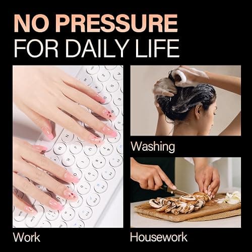 AILLSA Short Coffin Nails Clear Full Cover Nail Tips Medium Gel Fake Nails Tips for DIY Press on Nail Extension, 216PCS 12 Sizes False Acrylic Preshaped Gelly Soft Nail Tip for Women thumbnail 7