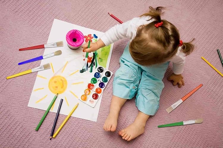 10Pcs Paint Brushes for Kids, Anezus Kids Paint Brushes Toddler Large Chubby Brushes Round and Flat Preschool Painting Brushes for Washable Paint Acrylic Paint thumbnail 2