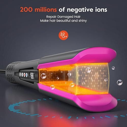 slopehill 2-in-1 Hair Straightener and Blow Dryer, Professional Flat Iron with High-Speed Airflow Technology for Straight, Smooth Hair thumbnail 4