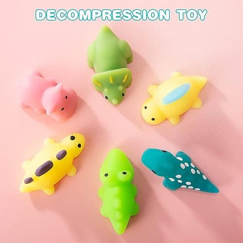 JUAUO 21 Pieces Mini Animal Squishy Pack - Soft Fidget Toys Stress Mochi Squeeze Toys, Kids Childrens Fidget Stress Relief Sensory Toy Party Bags Filler thumbnail 3