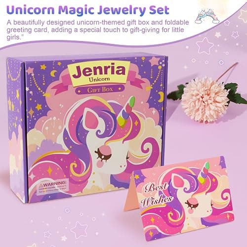 Jenria Unicorn Gift for Girls, Kindergarten Graduation Gifts, Birthday Gifts for Girls Age 3 4 5 6 7 8 9 10 Years Old Girl, Gift Ideas, Girls Toys Age 6-8, Unicorn Toys for Daughter, Niece thumbnail 7