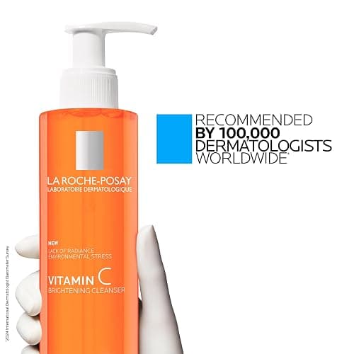 La Roche-Posay Vitamin C Brightening Face Wash, Gentle Foaming Facial Cleanser with Vitamin Cg and Vitamin B3 to Brighten and Even Skin Tone, Vitamin C Face Wash that Cleanses Dirt & Makeup, 200ml thumbnail 9