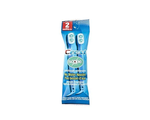 Crest Scope | Mini Brushes-Disposable Toothbrushes with Toothpaste and Pick for Work or Travel (12count, 6 Pack (12 Brushes)) thumbnail 2