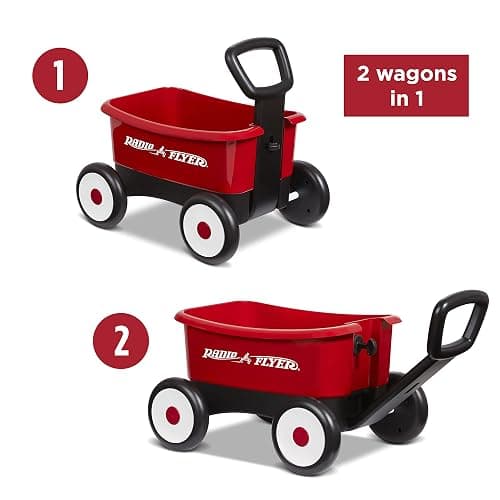 Radio Flyer Push & Pull Walker Wagon, 2-in-1 Wagon, Ages 1-4, Red Walker Toy - My 1st Wagon thumbnail 3