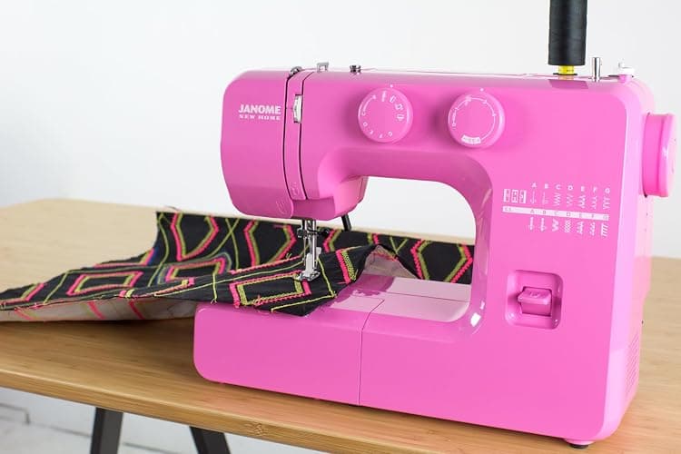 Janome Pink Sorbet Easy-to-Use Sewing Machine with Interior Metal Frame, Bobbin Diagram, Tutorial Videos, Made with Beginners in Mind! thumbnail 2