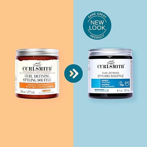 Curlsmith Curl Defining Styling Soufflé - Gel a tenuta forte per ricci, definizione, vegano e cruelty free (8 oz) thumbnail 6