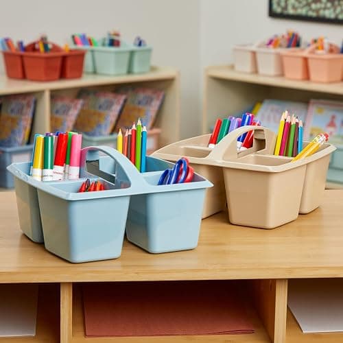 Really Good Stuff 4-Compartment Caddies - Boho, 6 Pack - Classroom Organization thumbnail 2