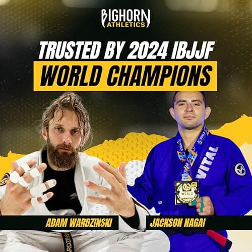 Bighorn Athletics Jiu Jitsu Finger Tape, Rock Climbing Tape | Multipurpose for Sports & Injuries: MMA, Volleyball, Football, Basketball, Tennis, Golf, Hands & Toes, 0.5-Inch x 45-feet, 8-Rolls, White thumbnail 5
