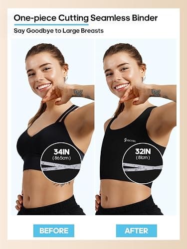 GCTBL Chest Binder Transgender FTM Binder Trans Breast Binder Bra for Large Breast thumbnail 5
