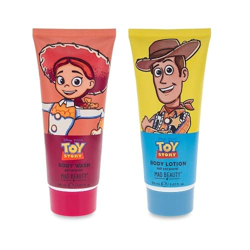Disney Pixar Toy Story Bath & Body Gift Set | Officially Licensed | Woody & Jessie | 150ml Body Wash & Lotion | Holographic Bag | Mad Beauty thumbnail 2