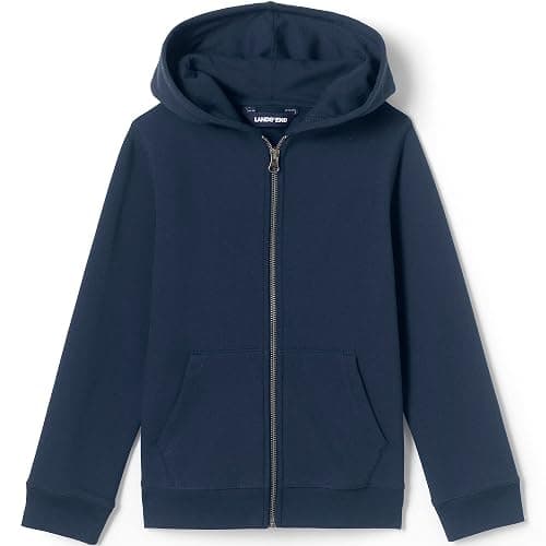 Lands' End School Uniform Kids Zip Front Sweatshirt - Image 1