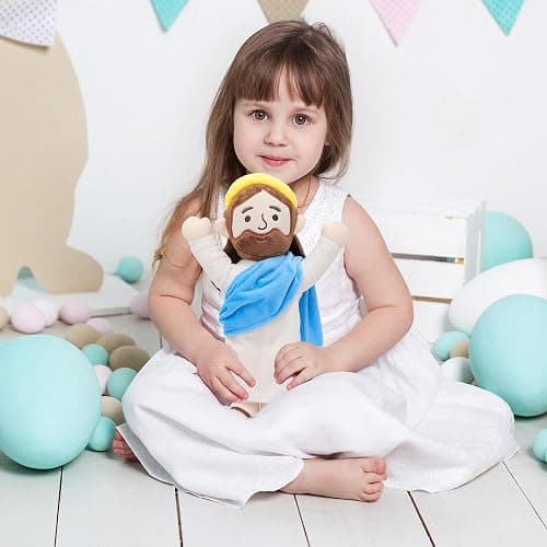 Yelakey 13" Jesus Plush Jesus Stuffed Doll Christian Plushie Doll for Easter Christmas Church Religious Gifts for Kids Adults thumbnail 5