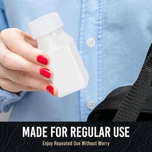 Norcalway 10pcs 2oz Plastic Shot Bottles with Caps - Ginger Shot - Freezer Safe, Leak Proof, BPA Free, Food Grade Small Plastic Travel Bottles with Caps thumbnail 6