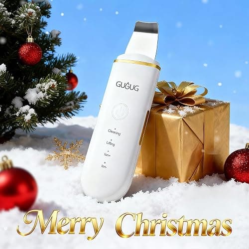 GUGUG Skin Scrubber Face Spatula Skin Spatula Pore Cleaner Blackhead Remover Tools for Facial Deep Cleansing-4 Modes -White thumbnail 2