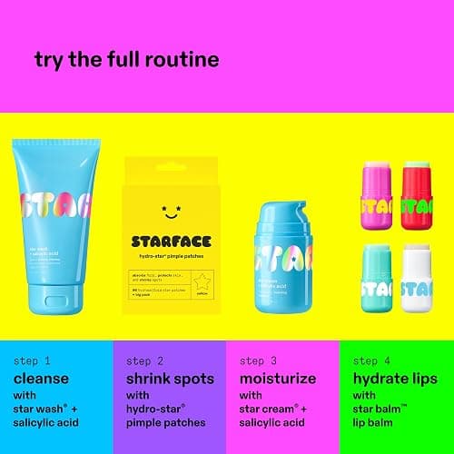 Starface Star Lip Balm Watermelon Squeeze, Hydrating Lip Moisturizer with Shea Butter, Cocoa Butter, and Coconut Oil, Juicy Watermelon Flavor, (0.15 oz), 2 Pack thumbnail 9