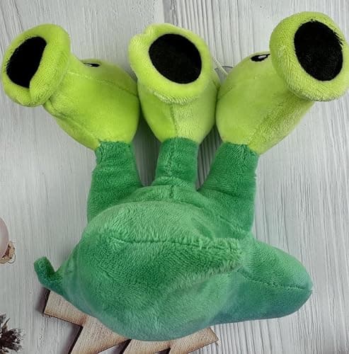 JHESAO 7" Pea Plants and Peashooter Plush Toys Threepeater PVZ Plush 1 2 Stuffed Soft Doll Three-Heads Pea Toy New thumbnail 6