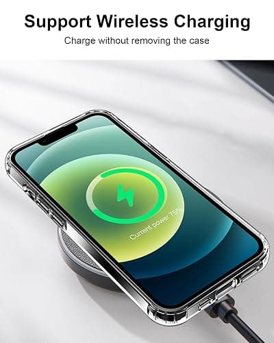 HOOMIL Case for iPhone 12 and iPhone 12 Pro 6.1-Inch, Non-Yellowing, Drop Protection, Anti-Scratch Transparent Hard Back Phone Cover - Crystal Clear - for iPhone 12/12 Pro - Clear thumbnail 7