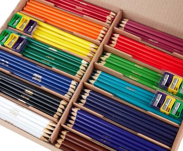 Crayola Colored Pencil Classpack (462ct), Bulk Colored Pencils, 14 Assorted Colors, School Supplies for Teachers, Ages 3+ - 14 Assorted Colors thumbnail 4