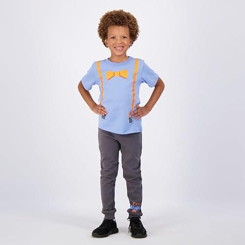 Blippi Boys 2 Piece Short Sleeve T-Shirt and Pants Set for Toddler and Big Kids thumbnail 9
