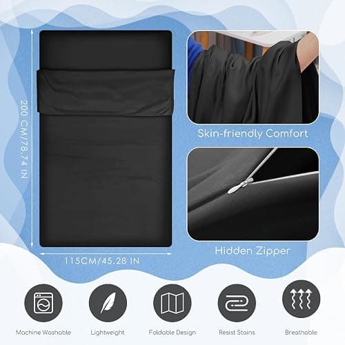 Irenare Self Tan Sleep Sack Reusable Body Self Tanners Lightweight Breathable Tanning Sleeping Sac for Bed Travel Sleeping Bag thumbnail 5