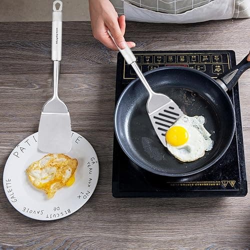 Maphyton Cooking Utensil Set, 11 PCS Stainless Steel Kitchen Utensil Set, Nonstick Kitchen Gadgets Cookware Set with Spatula thumbnail 2