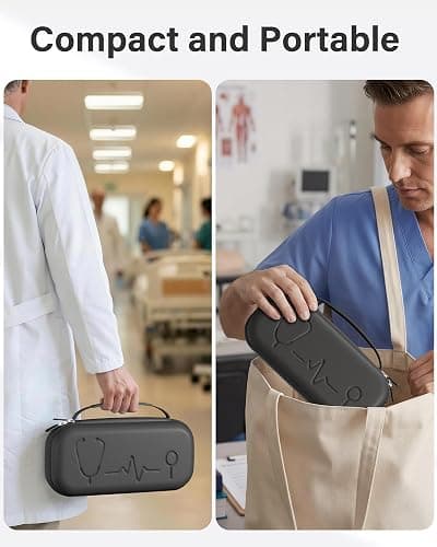 ProCase Stethoscope Case for 3M Littmann Classic III & Cardiology IV, Hard Protective Carrying Case Fits MDF, ADC, Omron Stethoscopes, Medical Storage Bag for Nursing School Essentials -Black thumbnail 5