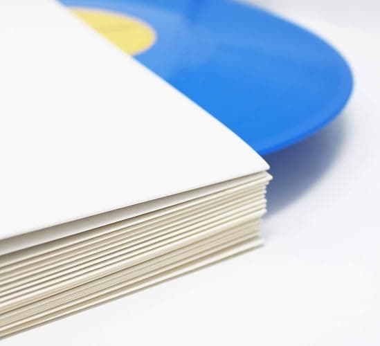 BIG FUDGE Pro Blank Album Jackets. 20 Album Covers (350gsm) Record Jackets. 12 Inch LP Vinyl Cover for Vinyl Record Inner Sleeves and Outer Sleeves. LP Jacket Covers, Cardboard Record Covers (White) thumbnail 4