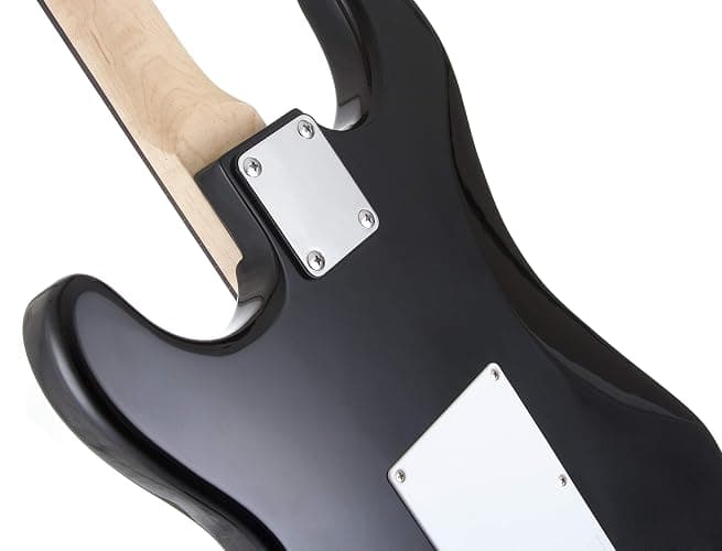 Rockjam Kit de guitare électrique de la taille complète de avec ampli de 10 watts, ses cours, sangle, sac de concerts, choix, cordes de plomb et de rechange - noir thumbnail 5