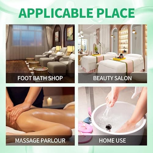 nbc BeautiLab Pedicure Kit Foot Soak Set: Bubble Salt, Sugar Scrub, Massage Mask, Massage Lotion in a Box, 4 Step Foot Spa Kit for Dry Feet,Tired Feet（3 Set Eucalyptus) thumbnail 8