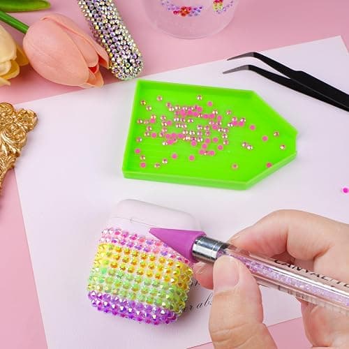 18000Pcs Resin Jelly Rhinestones for Bedazzling, Multicolor 3mm Flatback Rainbow Gems, Bedazzling Crystal with 4Pcs 2.5g Jewelry Glue, Rhinestone Picker for DIY Crafting Clothes Shoes Nail Art thumbnail 5