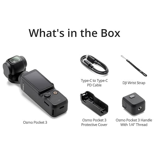 DJI Osmo Pocket 3, Vlogging Camera, 4K/120fps Vlog Camera, 3-Axis Stabilization, Face/Object Tracking, + 64GB Memory,Handle, Grip Software + More (Vlogging Bundle) (Renewed) thumbnail 7