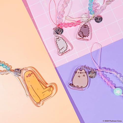 iFace Pusheen the Cat Beaded Wristlet Universal Charm Strap - Wrist Strap for Cell Phone Camera Keys AirPods thumbnail 3