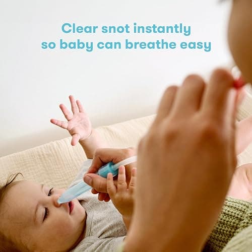 Frida Baby NoseFrida Nasal Aspirator, Snot Sucker Suitable for Newborns and Babies, Baby Nose Sucker with 24 Extra Hygiene Filters thumbnail 2