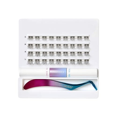 FALSCARA Complete DIY Eyelash Extensions Starter Kit, Bond & Seal, Precision Applicator & 36 Lengthening 10mm-12mm Natural Volume Lash Extension Wisps, Sporty Style & Rounded Shape thumbnail 7