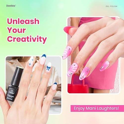 Beetles Gel Nail Polish Set - Fourfold Grace Collection, 25 Colors Baby Blue Biush Pink Gel Polish Set Spring Colors with Base Top Coat Soak off UV Gel DIY Nail Art Manicure Gift for Women thumbnail 4