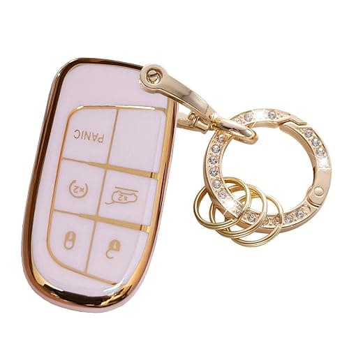 TAPAYICA For JEEP Key Cover Fit for Grand Cherokee Renegade Chrysler 200 300 Dodge RAM Durango Challenger - Image 1