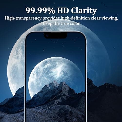 1 Pack Camera Lens Protector for iPhone 14 6.1 inch/iPhone 14 Plus 6.7 inch, Full Coverage 9H Tempered Glass Metal Frame, Case Friendly, Anti-scratch (Black) thumbnail 7