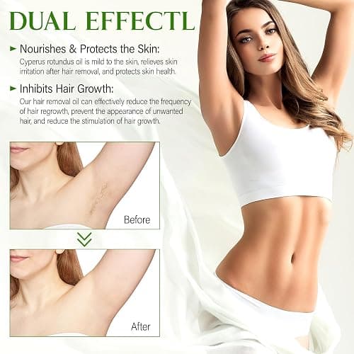 GOGIFTGO Cyperus Rotundus Oil,Cyprus Rotundus Oil for Hair Removal,Cyperus Oi-l Natural, Soothing and Gentle,Reducing Body Hair Growth,Smooth Skin & Hair Removal,60ml (1pcs) thumbnail 3