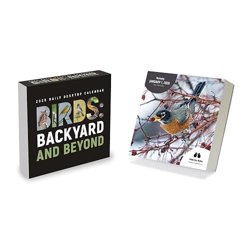 TF Publishing 2026 Birds: Backyard & Beyond Daily Desktop Calendar - Home and Office Organization - Small Desk Calendar 2026 w/Full-Color Tear-Off Pages and Standing Cardboard Easel - 5.25in x 5.25in - Image 1