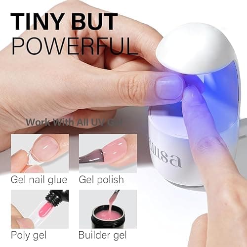 AILLSA Mini UV Light for Gel Nails, Flash Cure Lamp | Handheld Single Finger UV LED Nail Lamp, Portable Fast Dry Nail Dryer for DIY Home Nail Salon thumbnail 2