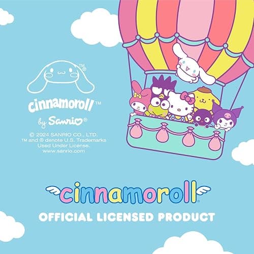 Sanrio Hello Kitty and Friends Cinnamoroll Blue Car Steering Wheel Cover, Universal Fit Cute Accessories for Women Stylish Decor Gifts Hello Kitty Car Accessories - Fits Standard Wheels 14.5"-15" thumbnail 7