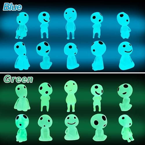 CCINEE 20Pcs Glow in Dark Tree Elves Fairy Luminous Ghost Micro Landscape Accessories Miniature Tree Elves Decoration for Garden Landscape Aquarium Dollhouse Potted Plants Decoration thumbnail 4