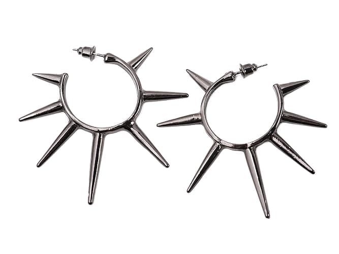 Sacina Gothic Punk Spike Earrings, Zinc Alloy Spike Earrings Pendant, Goth Jewelry Gift for Women, Men, Christmas Gift For Women, Men - Image 1