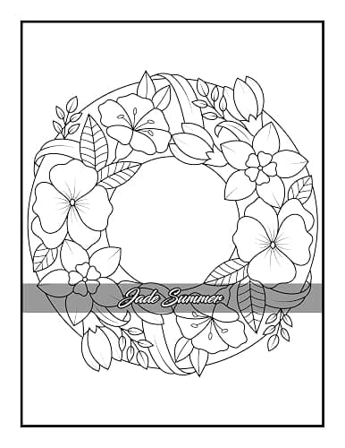 100 Flowers: An Adult Coloring Book with Bouquets, Wreaths, Swirls, Patterns, Decorations, Inspirational Designs, and Much More! thumbnail 17