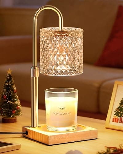 Candle Warmer Lamp with Timer Dimmer Adjustable Height, Candle Warmer with 2 Bulbs for Jar Candles, Home Decor, Birthday Gifts for Women - Image 1